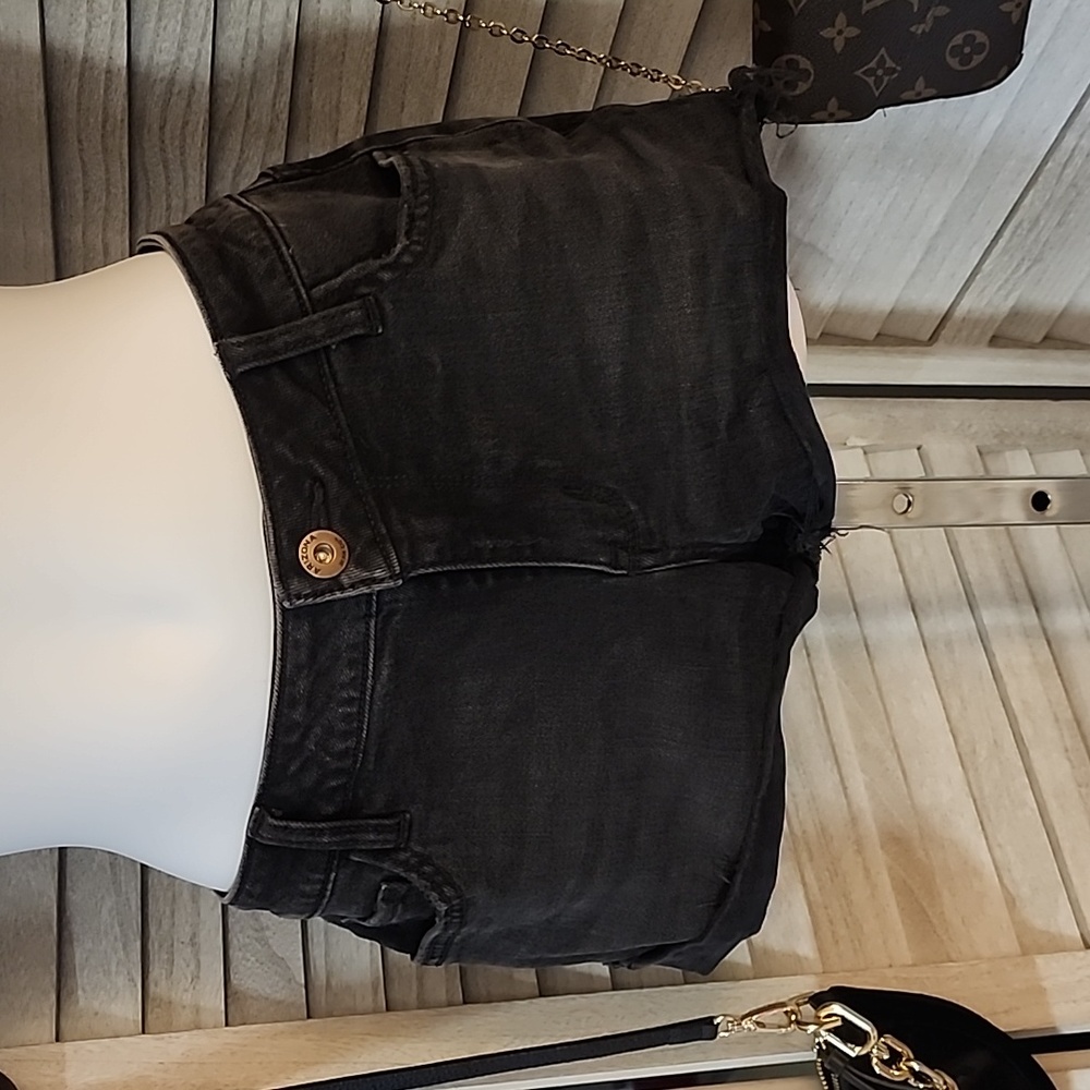 Arizona brand black denim shorts